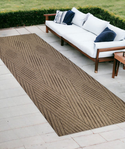 8' X 10' Gray and Blue Geometric Stain Resistant Indoor Outdoor Area Rug HomeRoots