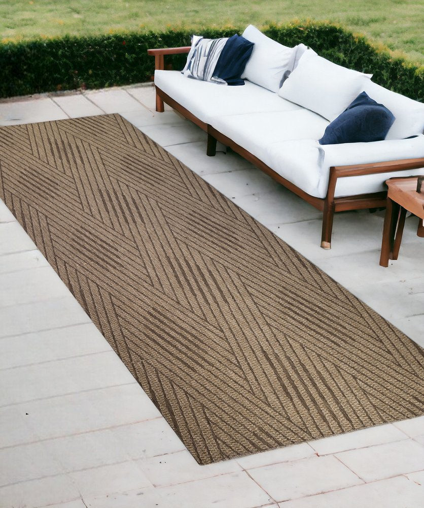 8' X 10' Gray and Blue Geometric Stain Resistant Indoor Outdoor Area Rug — view 83