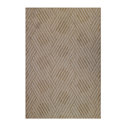 8' x 10' Beige Geometric Stain Resistant Indoor Outdoor Area Rug