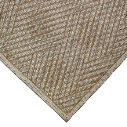 8' X 10' Gray and Blue Geometric Stain Resistant Indoor Outdoor Area Rug HomeRoots