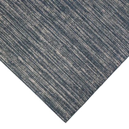 9' x 12' Brown and Ivory Striped Stain Resistant Indoor Outdoor Area Rug - FurniFindUSA