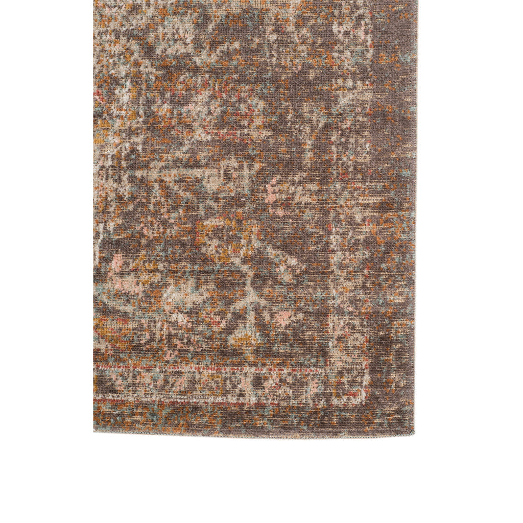 9' X 12' Beige Gray and Taupe Medallion Power Loom Area Rug - 107.0" (H) x 143.0" (W) x 0.15" (D)