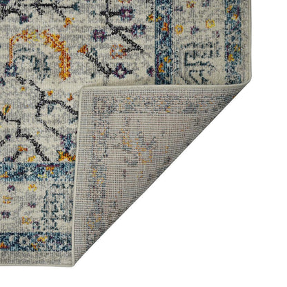 2' x 3' Yellow and Ivory Southwestern Stain Resistant Indoor Outdoor Area Rug - FurniFindUSA