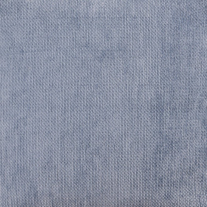 18" Blue Chenille Cube Pouf Ottoman HomeRoots