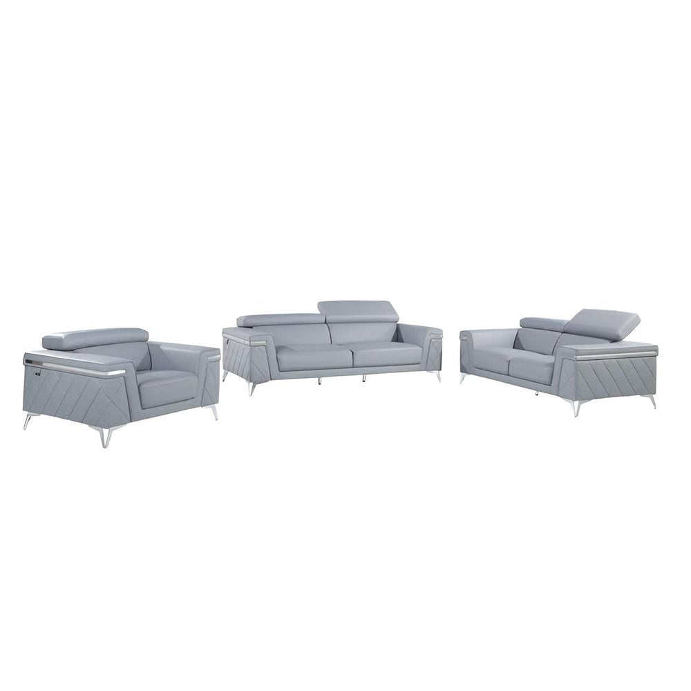 Three Piece Indoor Blue Five Person Seating Set HomeRoots