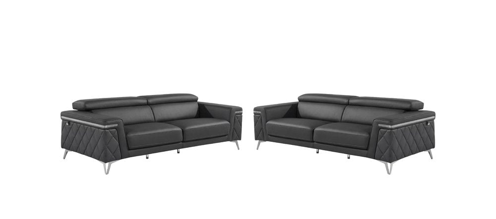 Two Piece Gray Four Person Seating Set HomeRoots