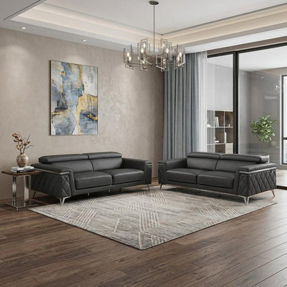 Two Piece Gray Four Person Seating Set HomeRoots