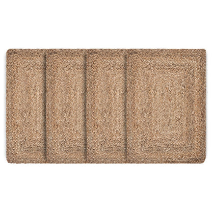 19" Set of Four Natural Jute Placemats HomeRoots