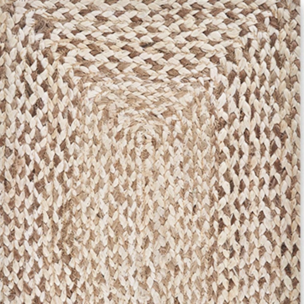 19" Set of Four Ivory And Natural Jute Placemats HomeRoots
