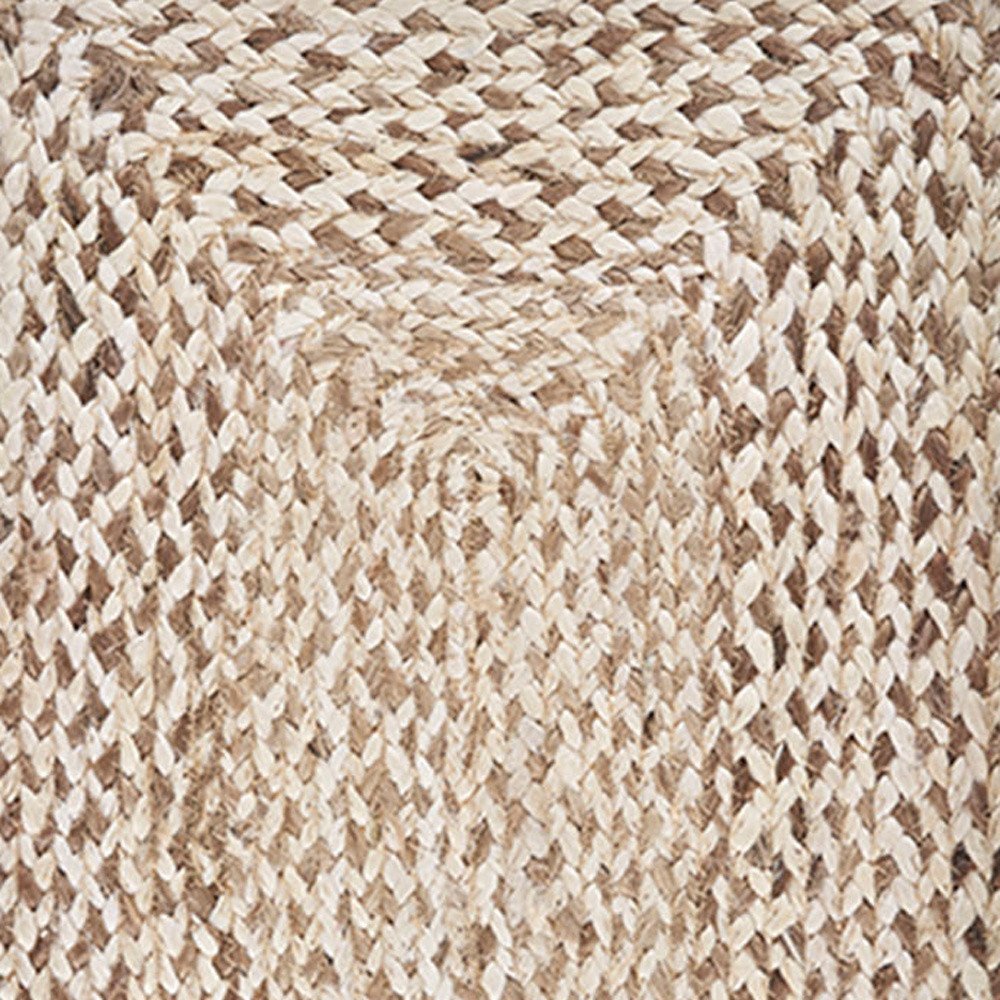 19" Set of Four Ivory And Natural Jute Placemats HomeRoots