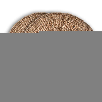 15" Set of Two Natural Braided Jute Round Placemats HomeRoots