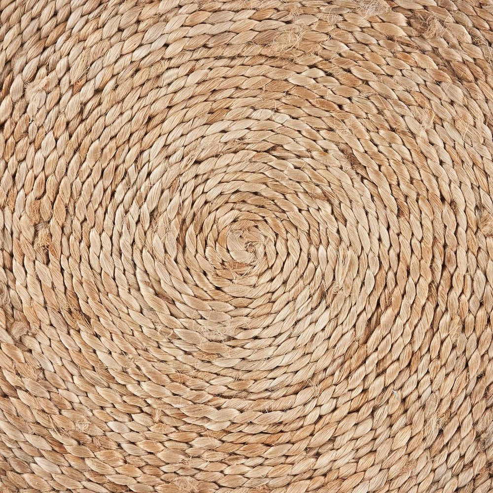 15" Set of Two Natural Jute Round Placemats HomeRoots