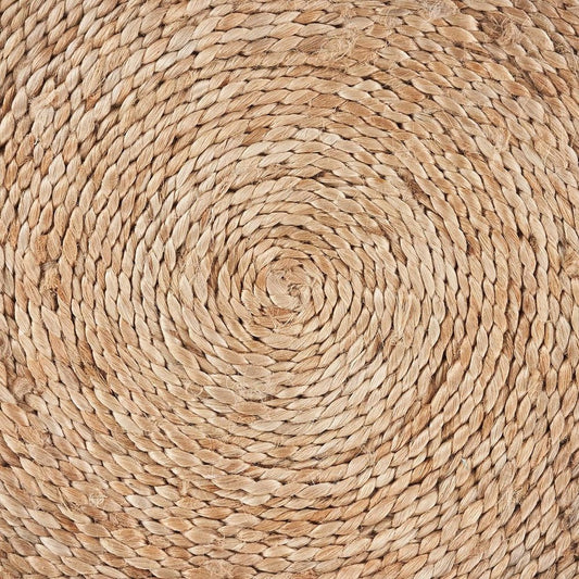 15" Set of Two Natural Jute Round Placemats HomeRoots