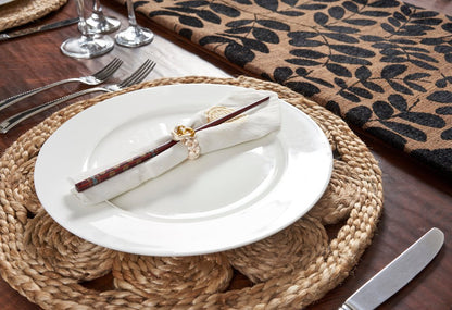15" Set of Two Natural Braided Jute Round Placemats HomeRoots