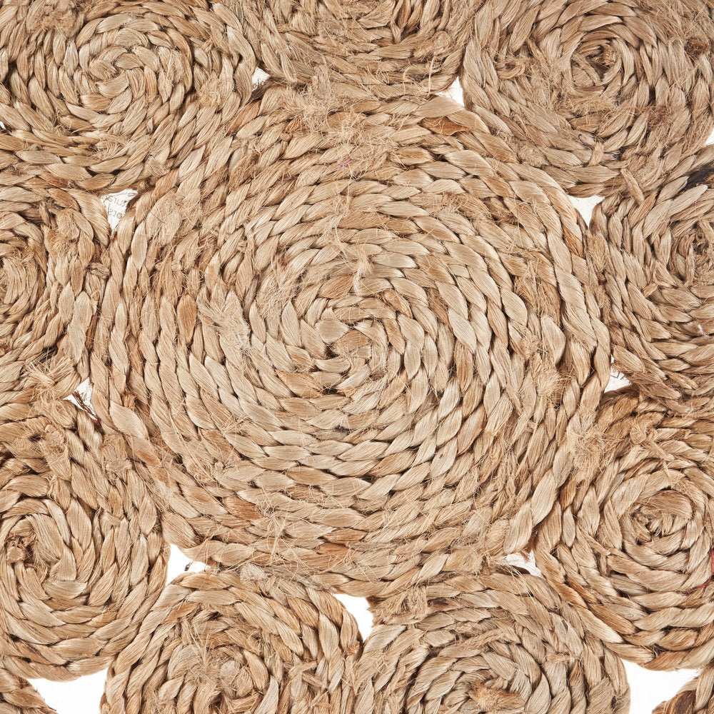 15" Set of Two Natural Braided Jute Round Placemats HomeRoots