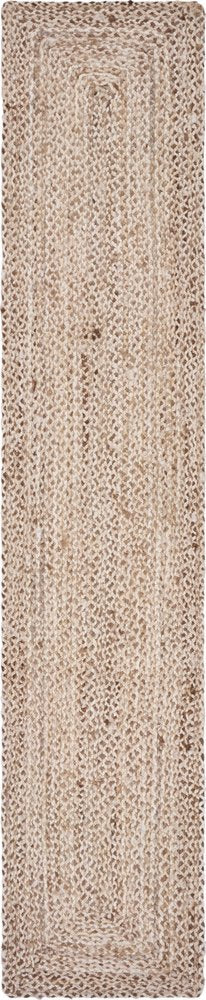 80" Brown Ivory And Natural Braided Jute Table Runner HomeRoots
