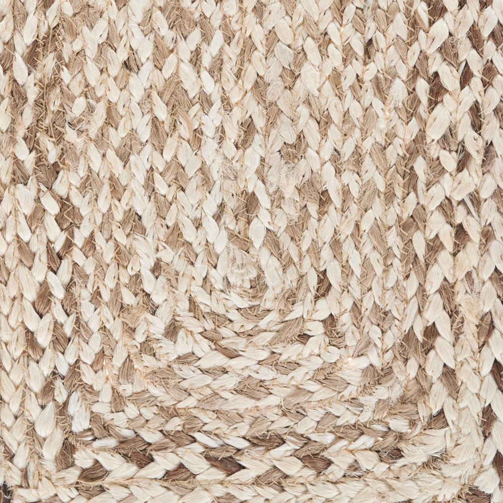80" Brown Ivory And Natural Braided Jute Table Runner HomeRoots