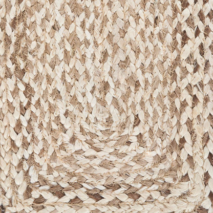 80" Brown Ivory And Natural Braided Jute Table Runner HomeRoots