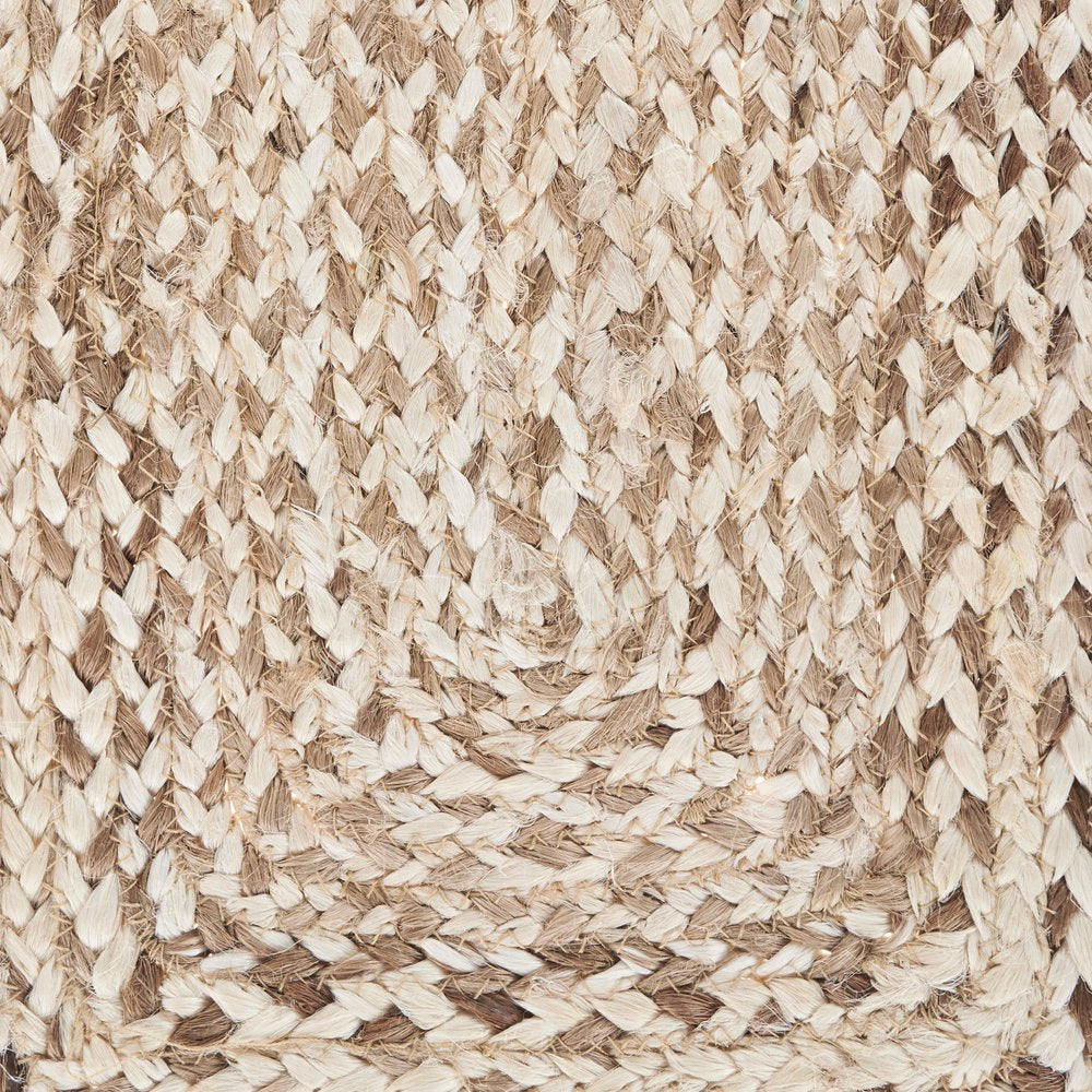 80" Brown Ivory And Natural Braided Jute Table Runner HomeRoots