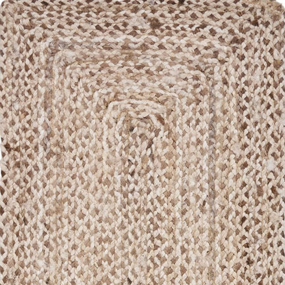 80" Brown Ivory And Natural Braided Jute Table Runner HomeRoots