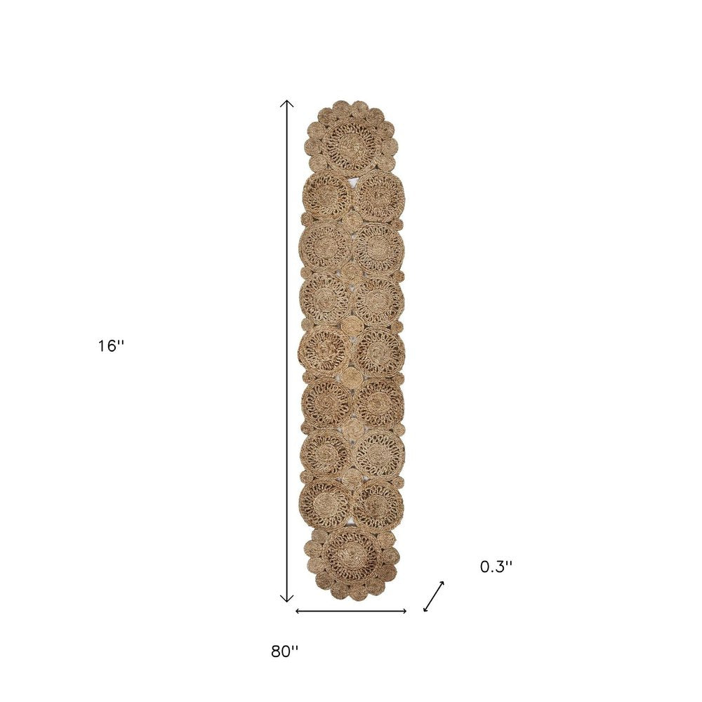 80" Natural Jute Table Runner HomeRoots
