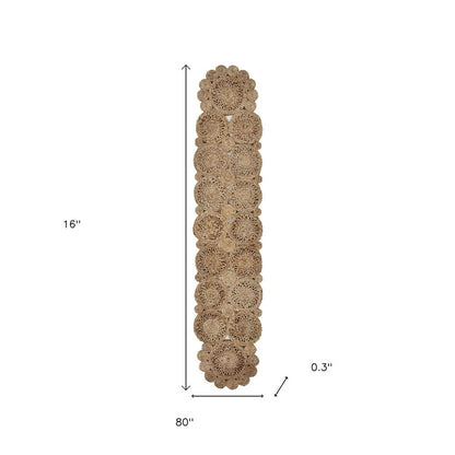 80" Natural Jute Table Runner HomeRoots