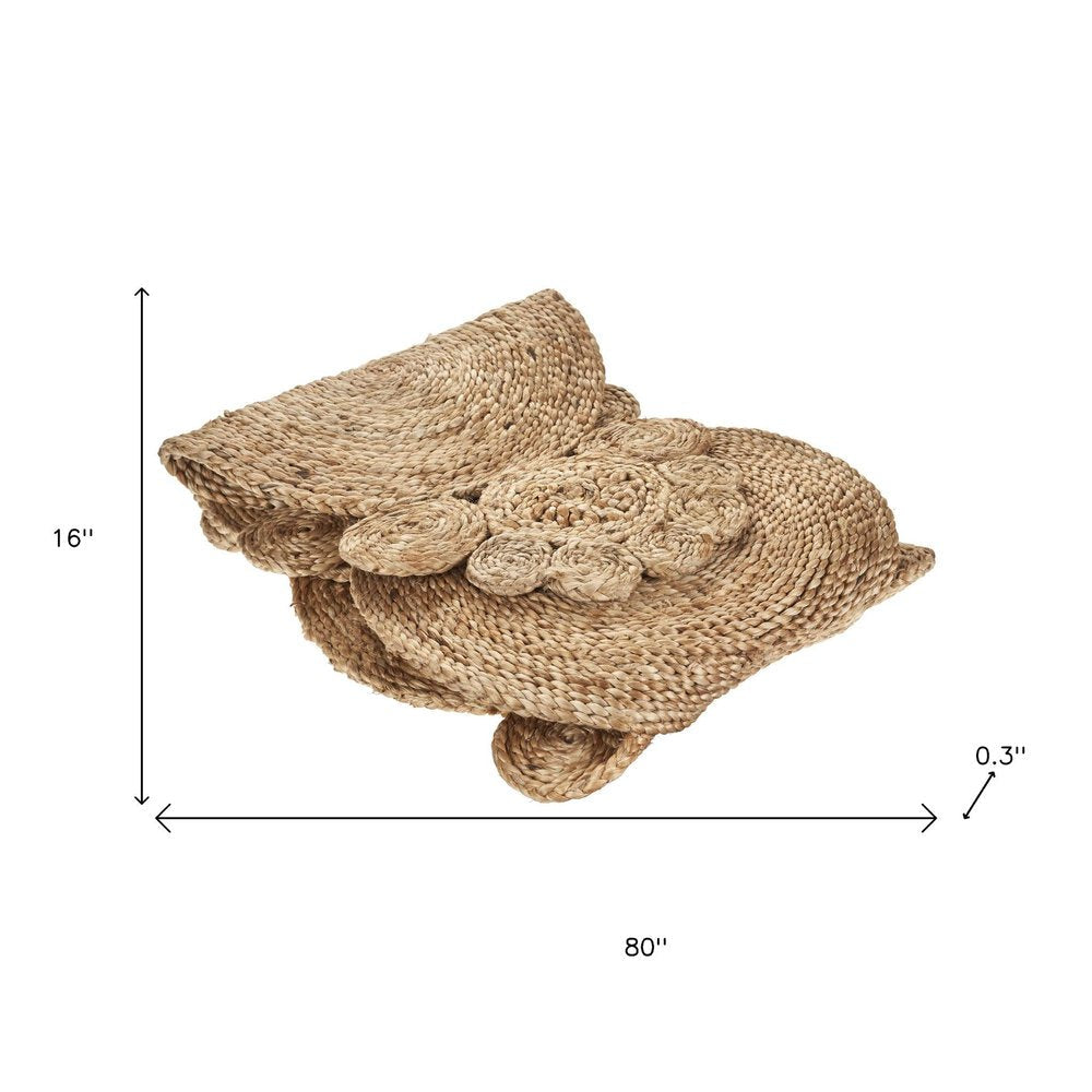 80" Natural Jute Table Runner HomeRoots