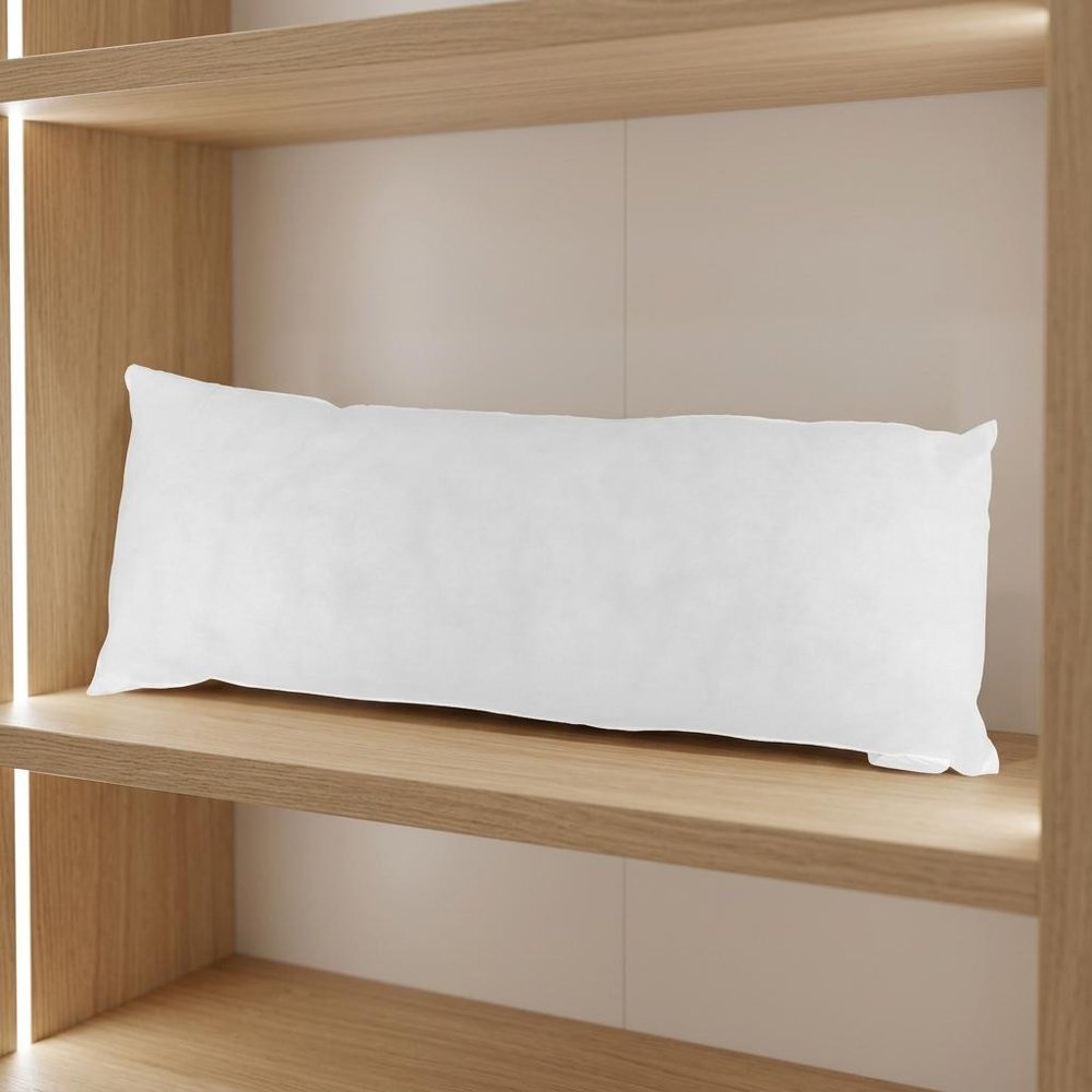 14" X 36" White Lumbar Throw Pillow Insert — view 8