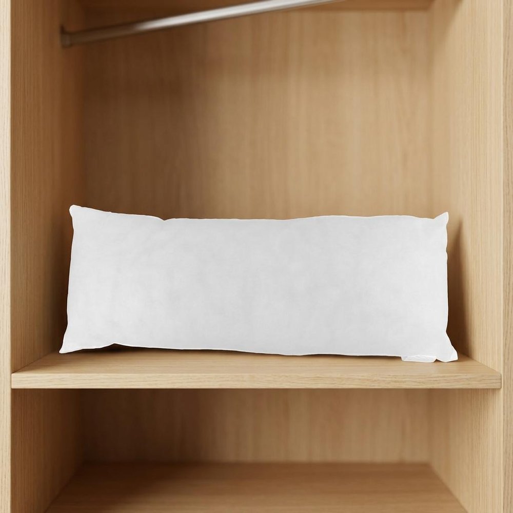 14" X 20" White Lumbar Throw Pillow Insert — view 9