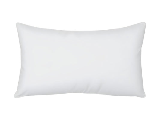 16" X 24" White Lumbar Throw Pillow Insert