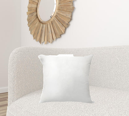 20" X 20" White Polyester Blown Seam Pillow Insert