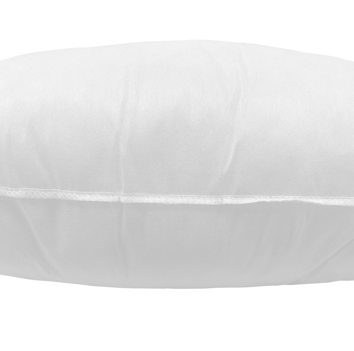 18" X 18" White Round Polyester Blown Seam Pillow Insert