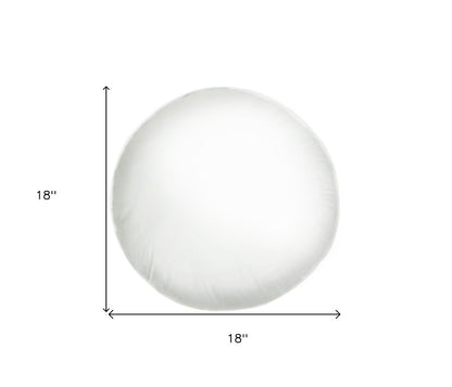 18" White Round Throw Pillow Insert HomeRoots