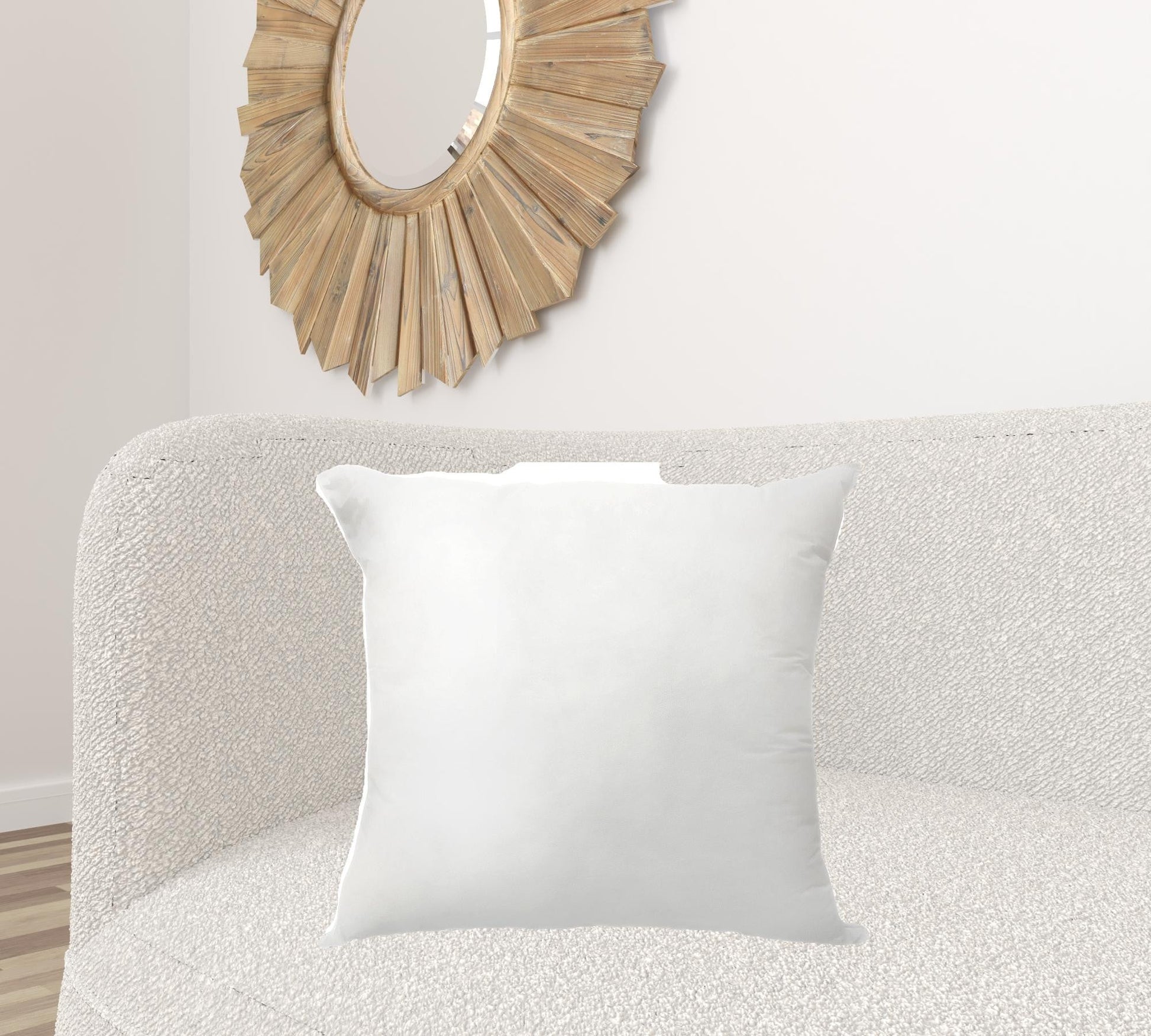 22" X 22" White Polyester Blown Seam Pillow Insert FurniFindUSA