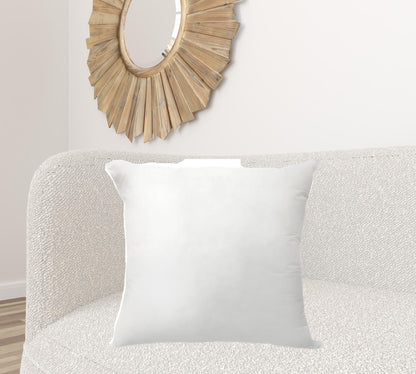 24" X 24" White Polyester Blown Seam Pillow Insert