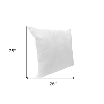 26" White Throw Pillow Insert