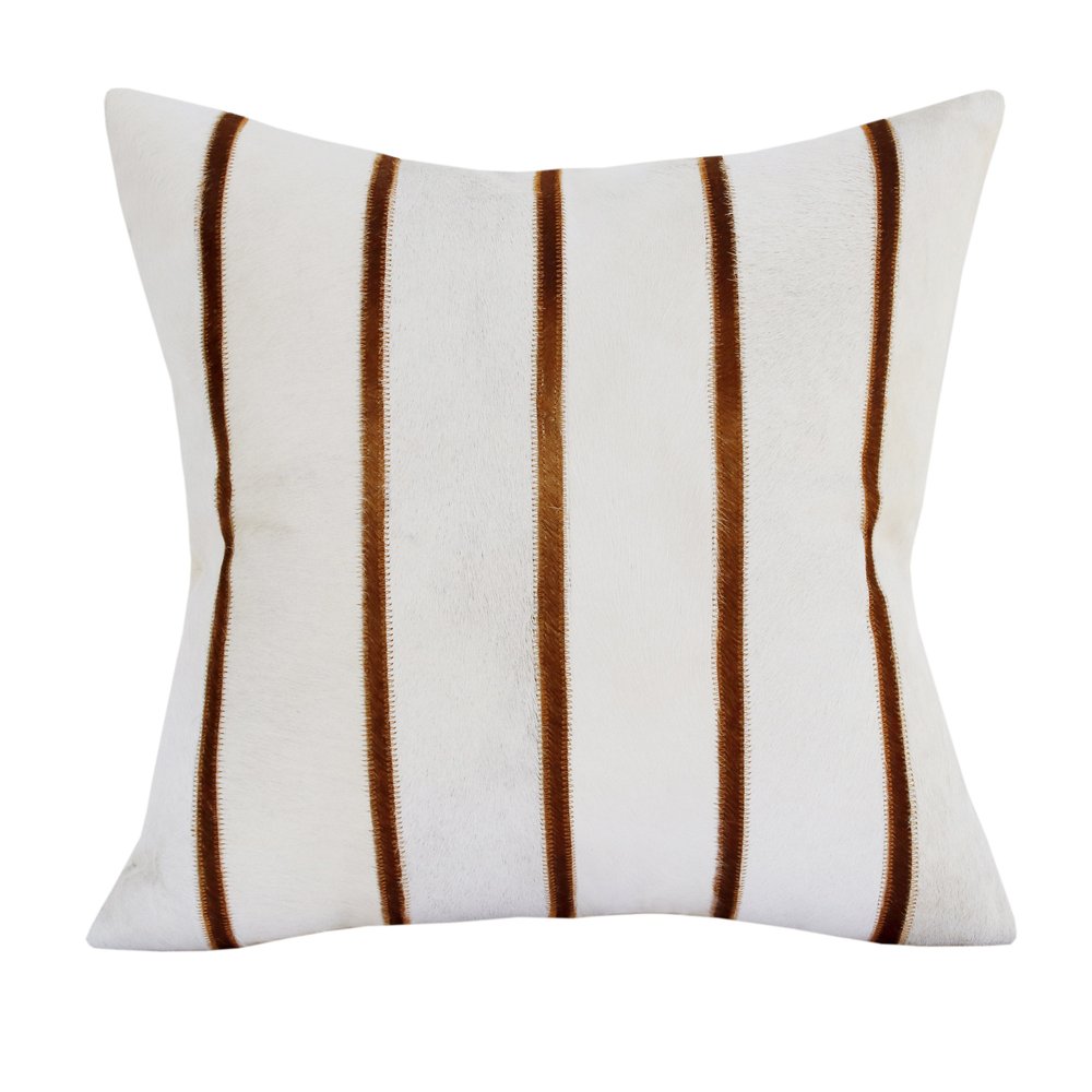 20" Brown and Ivory Throw Pillow HomeRoots