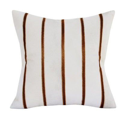 20" Brown and Ivory Throw Pillow HomeRoots