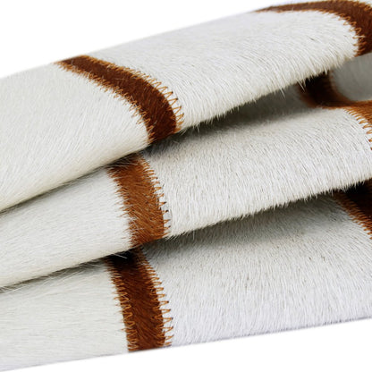20" Brown and Ivory Throw Pillow HomeRoots