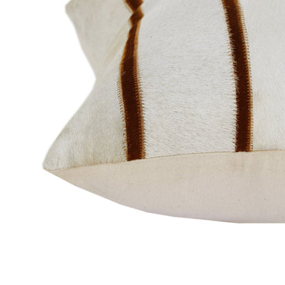 20" Brown and Ivory Throw Pillow HomeRoots