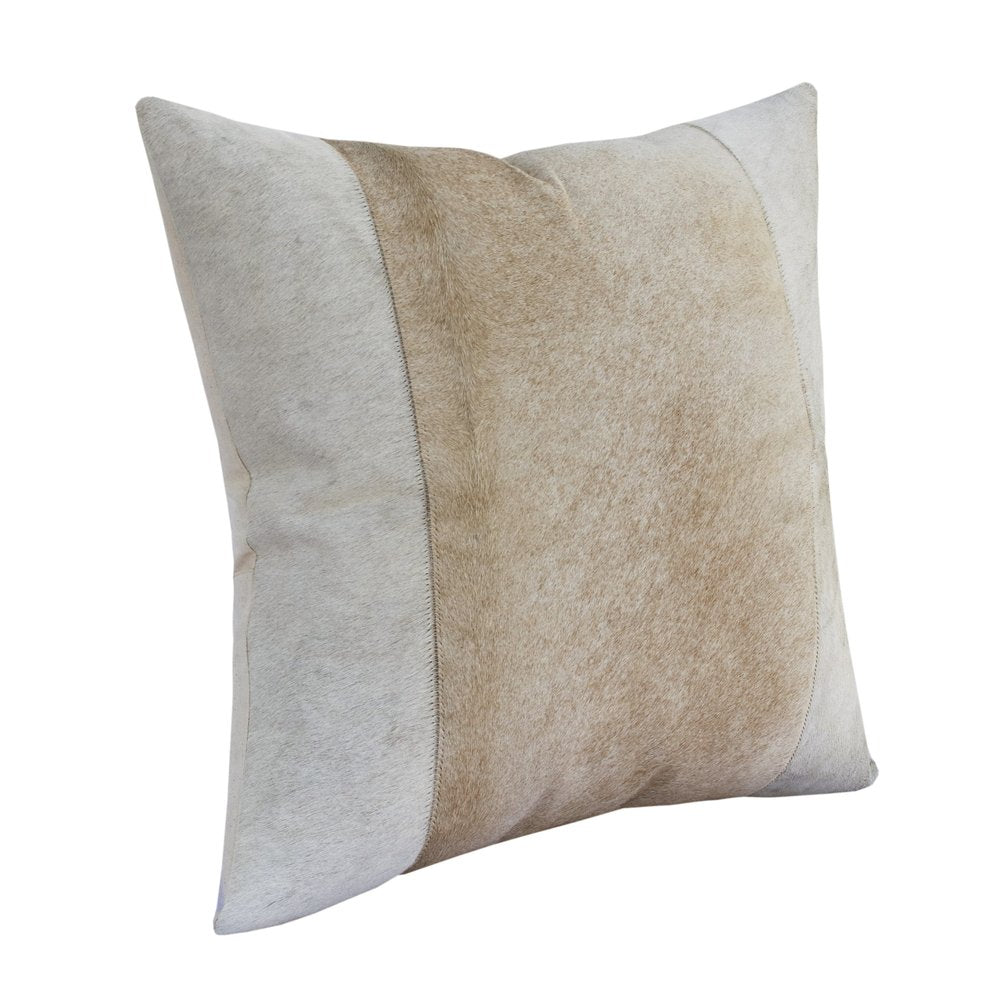 20" Beige and Ivory Throw Pillow — view 2
