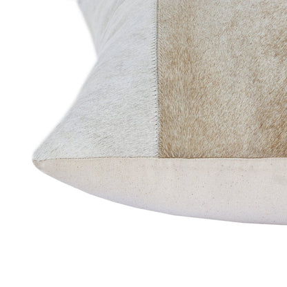 20" Beige and Ivory Throw Pillow HomeRoots