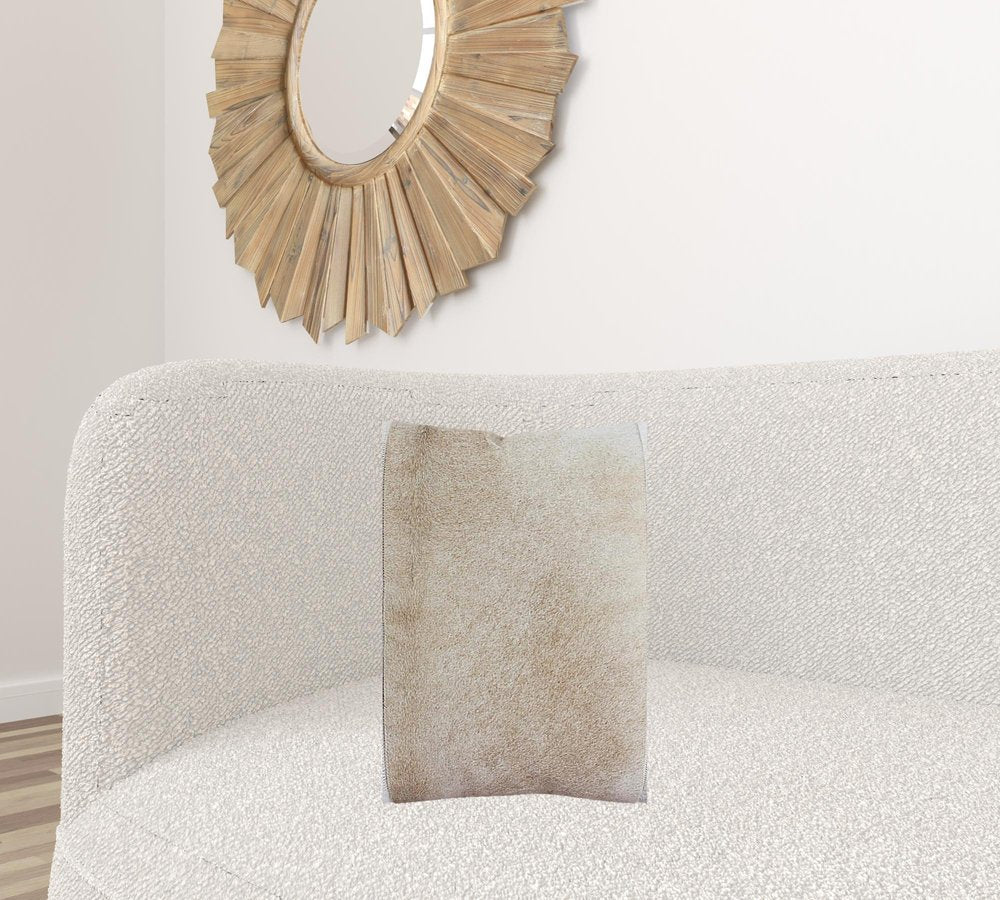 20" Beige and Ivory Throw Pillow HomeRoots
