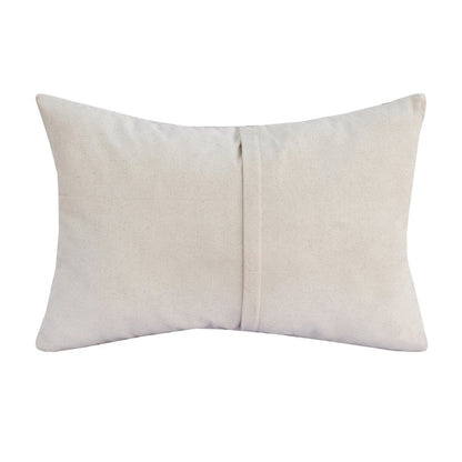 16" X 24" Brown and Ivory Check Faux Leather Zippered Pillow HomeRoots
