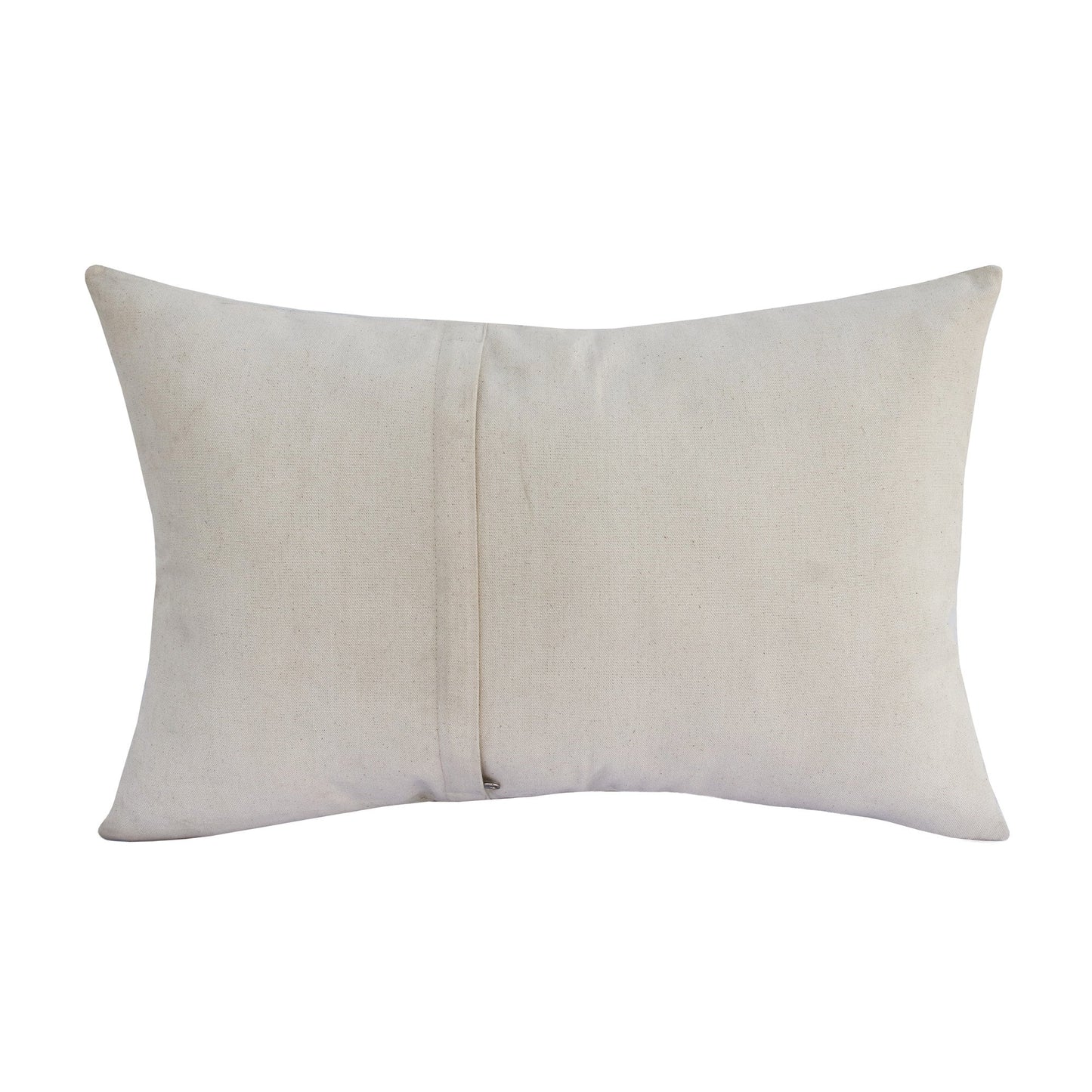 16" X 24" Ivory Patchwork Faux Leather Zippered Pillow FurniFindUSA