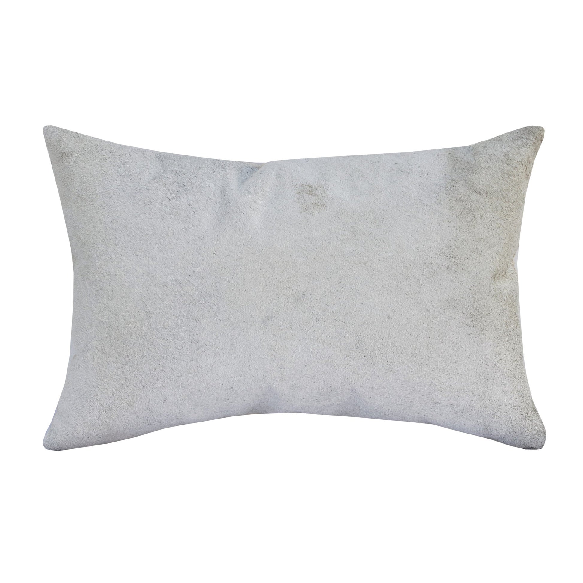 16" X 24" Ivory Faux Leather Zippered Pillow FurniFindUSA