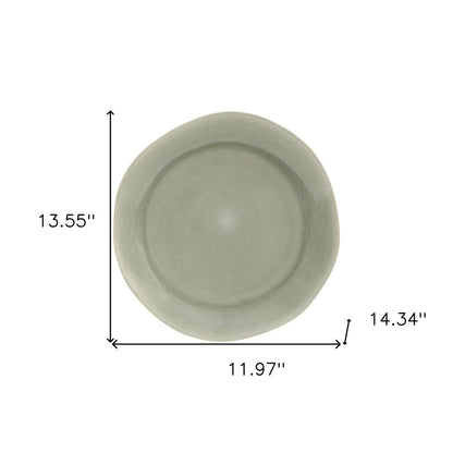 Sage Sixteen Piece Ceramic Service For Four Dinnerware Set HomeRoots