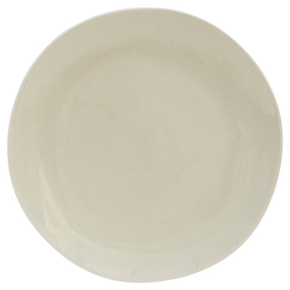 White and Natural Sixteen Piece Round Ceramic Service For Four Dinnerware Set HomeRoots