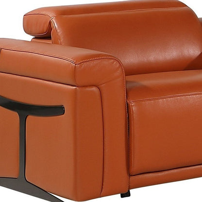 Camel Italian Leather Modular L Shaped Eight Piece Corner Sectional With Console HomeRoots