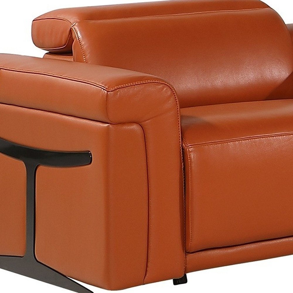 Camel Italian Leather Modular L Shaped Eight Piece Corner Sectional With Console HomeRoots